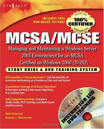 ﻿مدیریت و نگهداری محیط Windows Server 2003 برای MCSA دارای گواهینامه راهنمای مطالعه ویندوز 2000