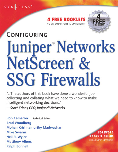 پیکربندی فایروال های شبکه NetScreen و SSG شبکه Juniper