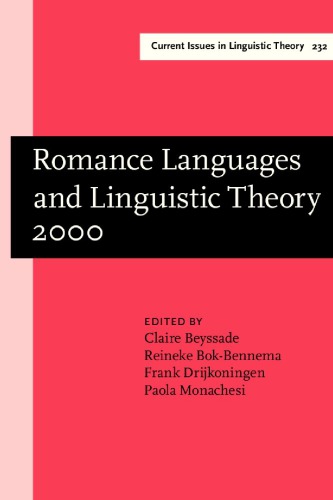 ﻿Romance Languages ​​and Linguistic Theory 2000: مقالات منتخب از 