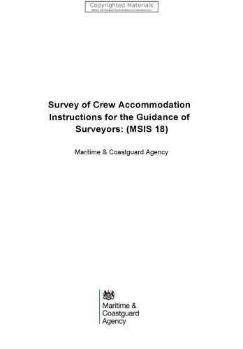 ﻿بررسی اسکان خدمه: دستورالعمل برای راهنمایی نقشه برداران (MSIS 18)