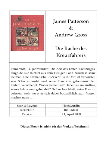 Die Rache des Kreuzfahrers: historischer Roman