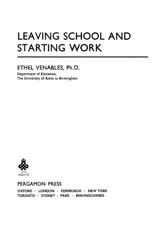 ترک مدرسه و شروع کار