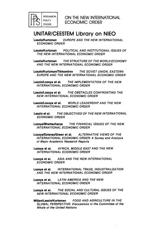 ﻿ایالات متحده، کانادا و نظم جدید اقتصادی بین المللی