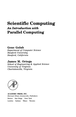 ﻿محاسبات علمی مقدمه ای با محاسبات موازی