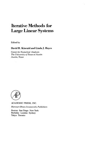 ﻿روش‌های تکراری برای سیستم‌های خطی بزرگ