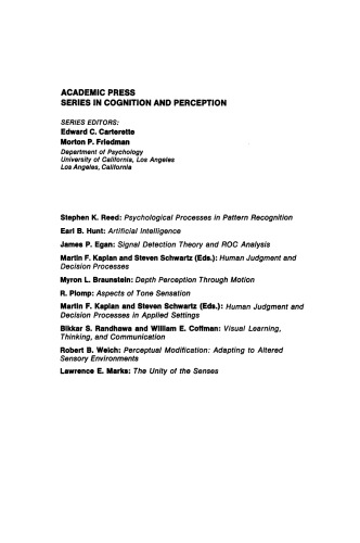 ﻿وحدت حواس. روابط بین روشها