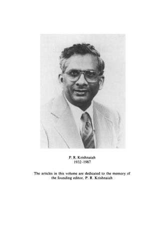 آمار و احتمال چند متغیره. مقالاتی در حافظه Paruchuri R. Krishnaiah