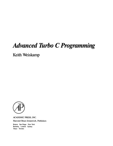 پیشرفته Turbo C برنامه نویسی