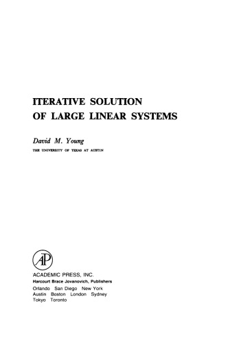 راه حل تکراری سیستم های خطی بزرگ