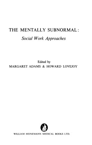 ﻿غیرعادی ذهنی رویکردهای مددکاری اجتماعی