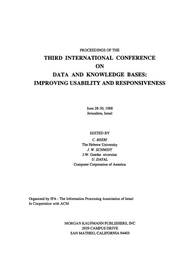 ﻿مجموعه مقالات سومین کنفرانس بین المللی داده ها و مبانی دانش. بهبود قابلیت استفاده و پاسخگویی