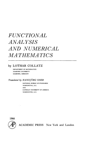 تحلیل عملکردی و ریاضیات عددی