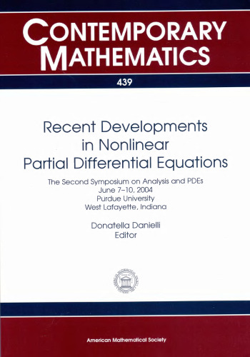 تحولات اخیر در معادلات دیفرانسیل جزئی غیرخطی