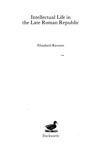 ﻿زندگی فکری در اواخر جمهوری روم