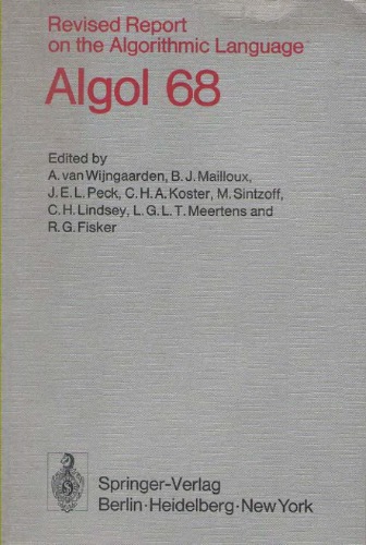 ﻿گزارش تجدید نظر شده در مورد زبان الگوریتمی Algol 68
