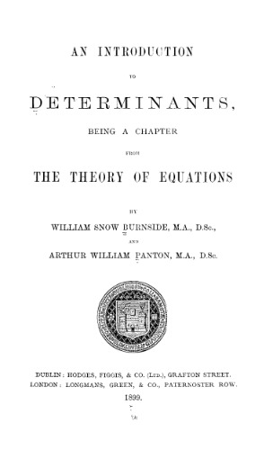 ﻿مقدمه ای بر عوامل تعیین کننده ، فصلی بودن از تئوری معادلات