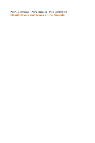 ﻿Habermeyer - طبقه بندی ها و امتیازات شانه