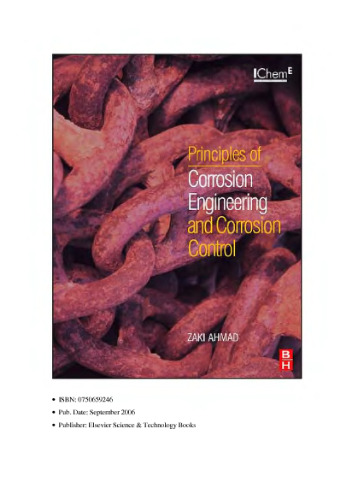 اصول مهندسی خوردگی و کنترل خوردگی