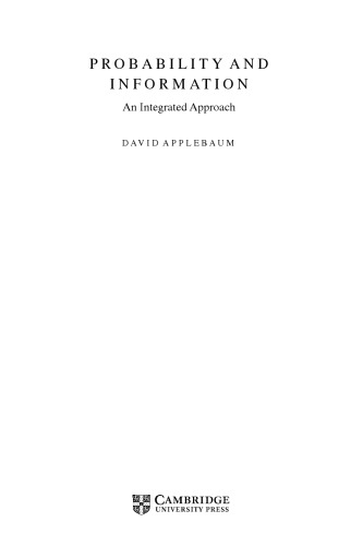 احتمال و اطلاعات: رویکردی یکپارچه