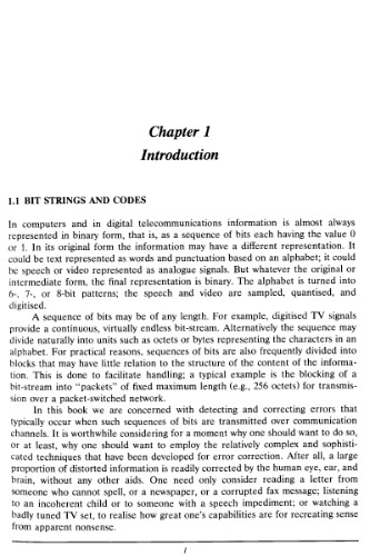 مقدمه ای بر کدهای خطا اصلاح