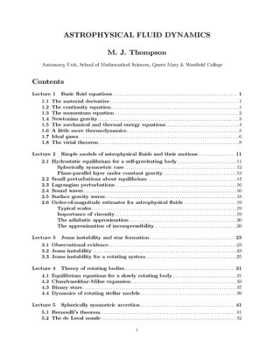 مقدمه ای بر دینامیک سیالات اخترفیزیکی