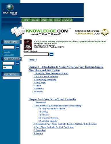 ﻿تلفیق شبکه های عصبی ، سیستم های فازی و الگوریتم ژنتیک