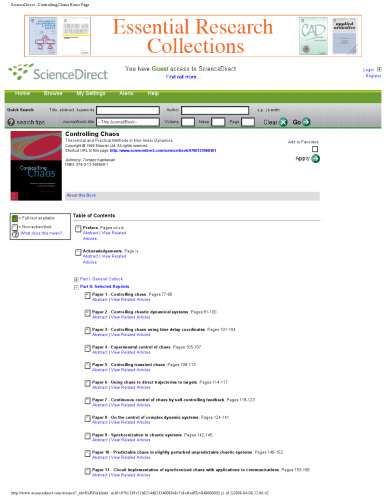 ﻿کنترل آشوب: روش های نظری و عملی در دینامیک غیر خطی