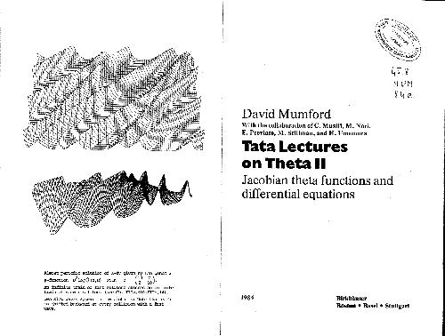 ﻿سخنرانی در مورد تتا دوم بیرخائوزر