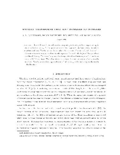 ﻿موجک تبدیل اعداد صحیح به اعداد صحیح [مقاله jnl]