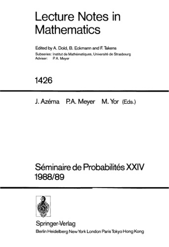 ﻿XXIV سمینار احتمال 1988/89