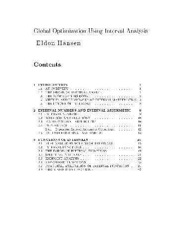 ﻿بهینه سازی جهانی با استفاده از تحلیل بازه ای