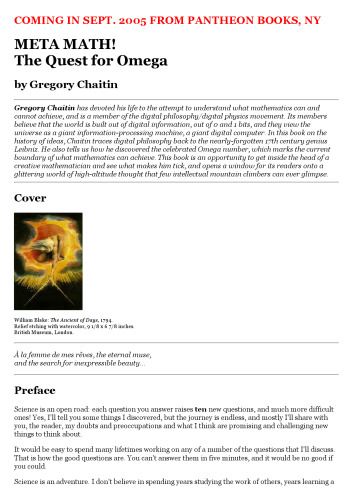 ﻿Meta Math - تلاش برای امگا