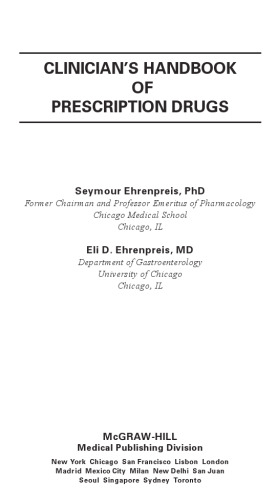 ﻿کتاب راهنمای بالینی داروهای تجویزی