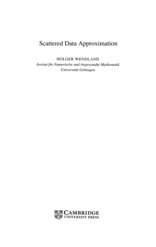 ﻿پراکنده داده داده تقریب Wendland