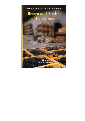 ﻿طراحی و تجزیه و تحلیل آزمایشات