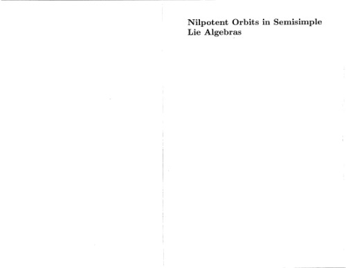 ﻿مدارهای Nilpotent در جبرهای نیمه ساده Lie