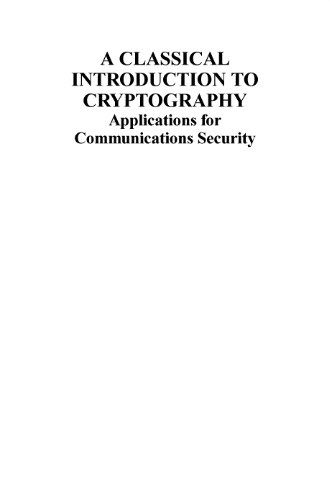 مقدمه ای کلاسیک بر رمزنگاری: کاربردهایی برای امنیت ارتباطات