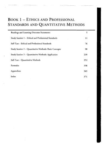 یادداشتهای مطالعه CFA سطح 1 شوفر