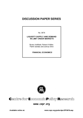 ﻿عرضه و تقاضای نقدینگی در بازارهای سفارش محدود