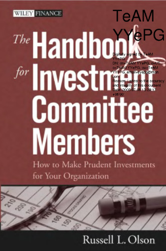 کتابچه راهنمای اعضای کمیته سرمایه گذاری چگونه می توان برای سازمان خود سرمایه گذاری های محتاطانه ای انجام داد