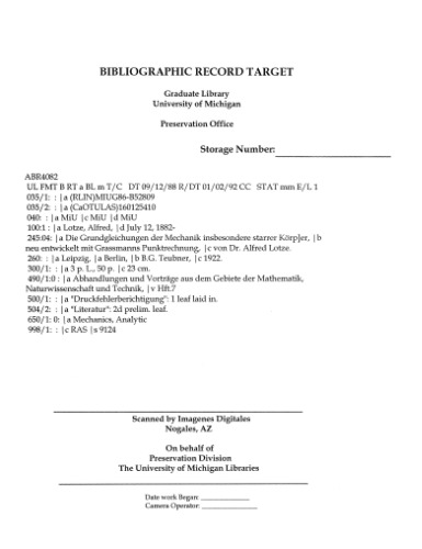 ﻿معادلات اساسی مکانیک به ویژه اجسام صلب با محاسبه نقطه گراسمن