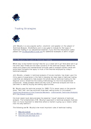 استراتژی های تجارت - ده قانون تجارت فنی جان مورفی