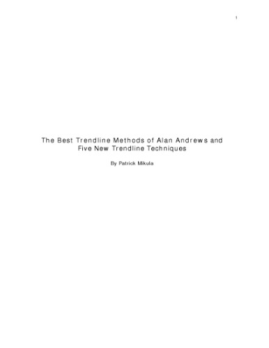 ﻿بهترین روش‌های خط روند آلن اندروز و 5 تکنیک جدید خط روند