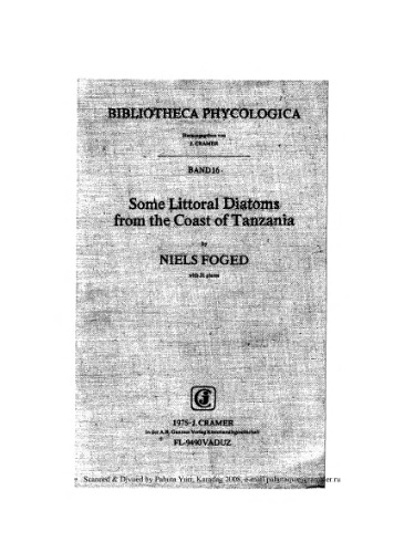 برخی از Diatoms Littoral از ساحل تانزانیا