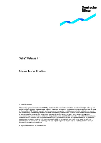 Xetraae نسخه 7.1 مدل بازار