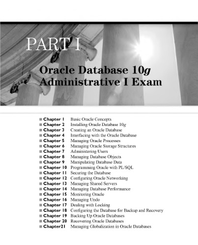 Oracle Database 10g OCP Certification All-in-One راهنمای آزمون