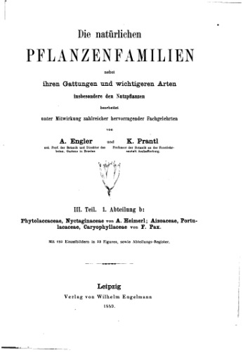 ﻿Die natürlichen PFLANZENFAMILIEN. Phytolaccaceae