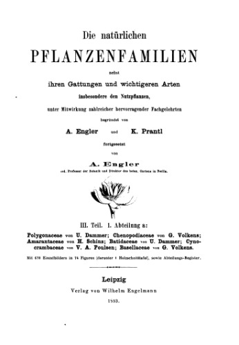 ﻿Die natürlichen PFLANZENFAMILIEN. Polygonaceae