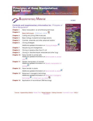 اصول دستکاری ژن