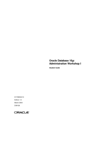 ﻿پایگاه داده اوراکل 10G کارگاه مدیریت